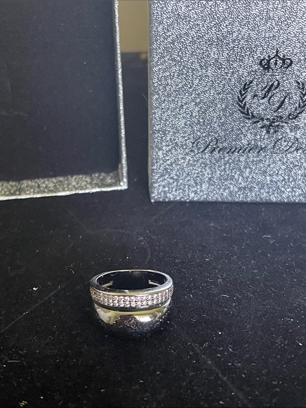 Premier Designs Crystal Accent Dome Ring size 7 #162909